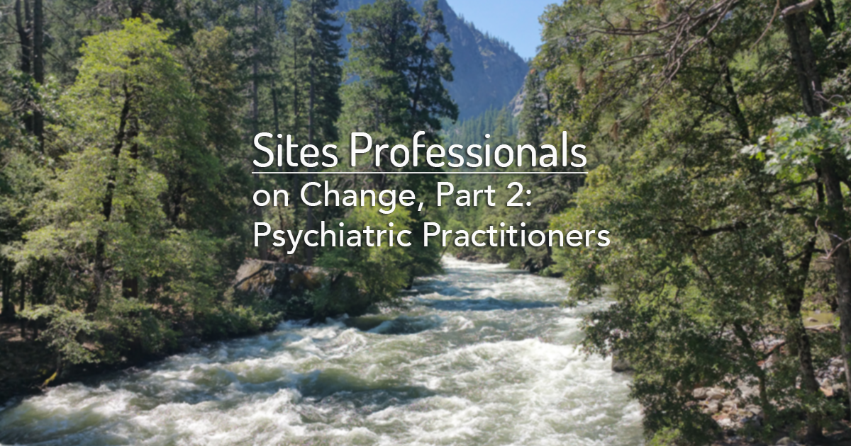 Change pt 2: Psychiatric Practitioners